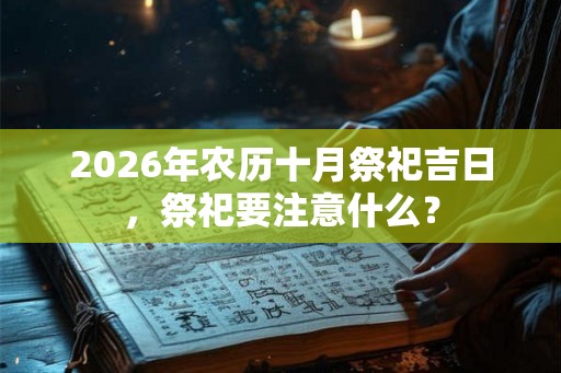 2026年农历十月祭祀吉日，祭祀要注意什么？