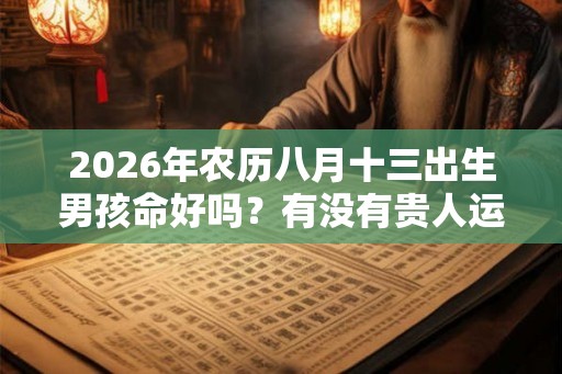 2026年农历八月十三出生男孩命好吗？有没有贵人运？
