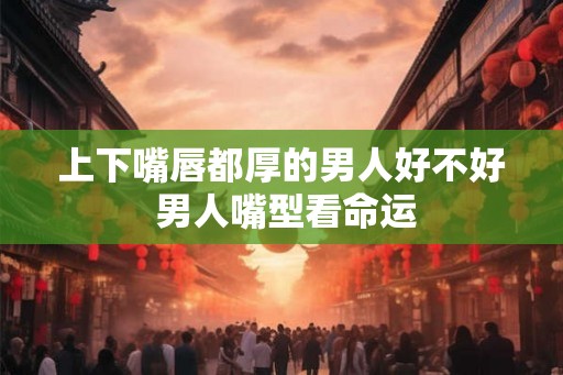 上下嘴唇都厚的男人好不好 男人嘴型看命运