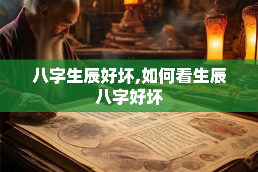 八字生辰好坏,如何看生辰八字好坏