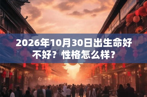2026年10月30日出生命好不好？性格怎么样？