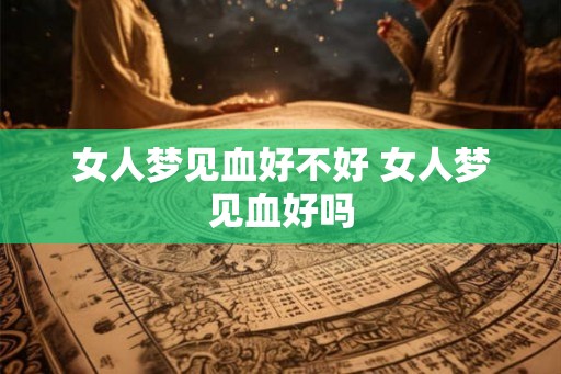 女人梦见血好不好 女人梦见血好吗