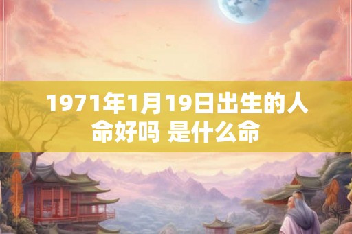 1971年1月19日出生的人命好吗 是什么命