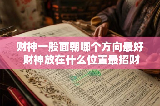 财神一般面朝哪个方向最好 财神放在什么位置最招财