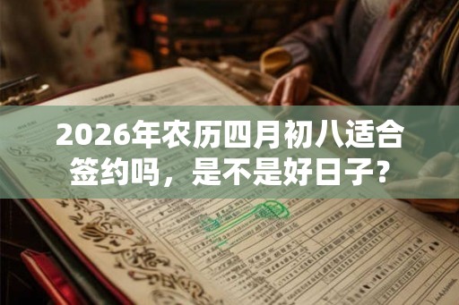 2026年农历四月初八适合签约吗，是不是好日子？