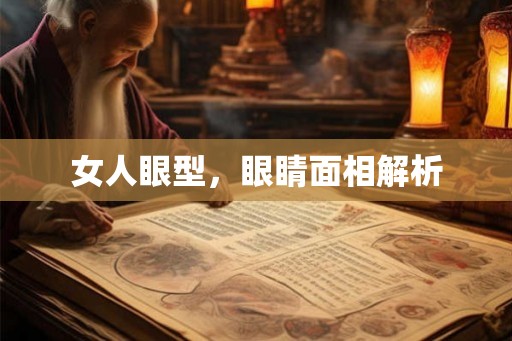 女人眼型,眼睛面相解析 女人眼型,眼睛面相解析