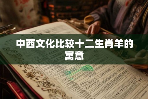 中西文化比较十二生肖羊的寓意