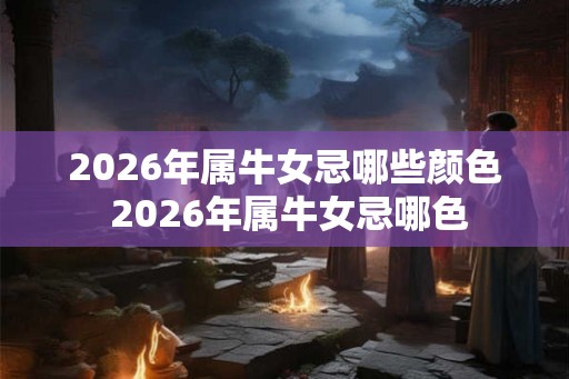 2026年属牛女忌哪些颜色 2026年属牛女忌哪色