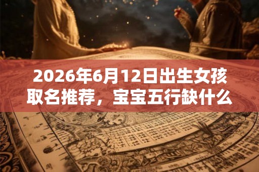 2026年6月12日出生女孩取名推荐，宝宝五行缺什么？