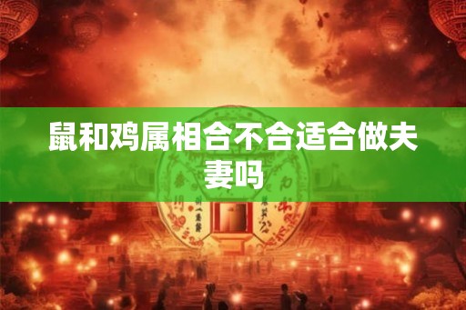 鼠和鸡属相合不合适合做夫妻吗 鼠和鸡属相合不合适合做夫妻吗
