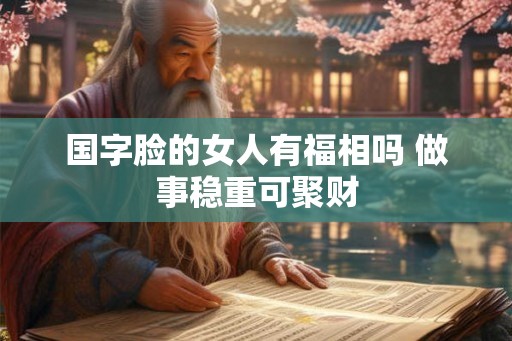 国字脸的女人有福相吗 做事稳重可聚财