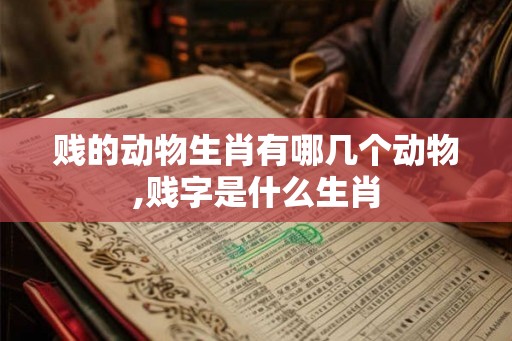 贱的动物生肖有哪几个动物,贱字是什么生肖