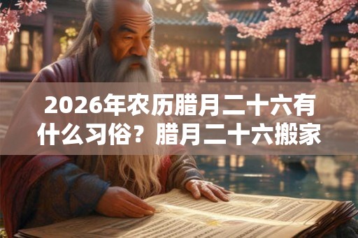 2026年农历腊月二十六有什么习俗？腊月二十六搬家好吗？
