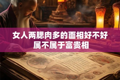 女人两腮肉多的面相好不好 属不属于富贵相
