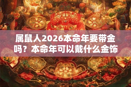 属鼠人2026本命年要带金吗？本命年可以戴什么金饰？