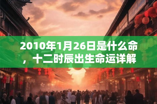 2010年1月26日是什么命，十二时辰出生命运详解
