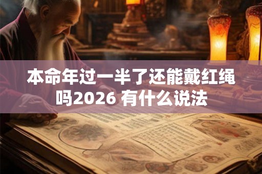 本命年过一半了还能戴红绳吗2026 有什么说法