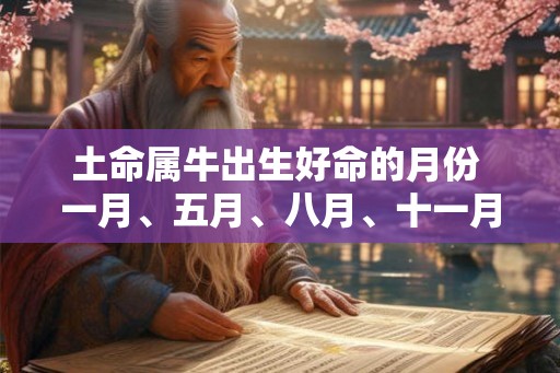 土命属牛出生好命的月份 一月、五月、八月、十一月