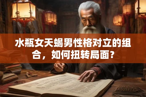 水瓶女天蝎男性格对立的组合，如何扭转局面？