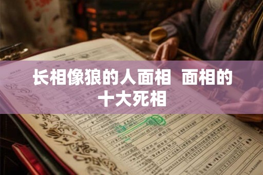 长相像狼的人面相  面相的十大死相