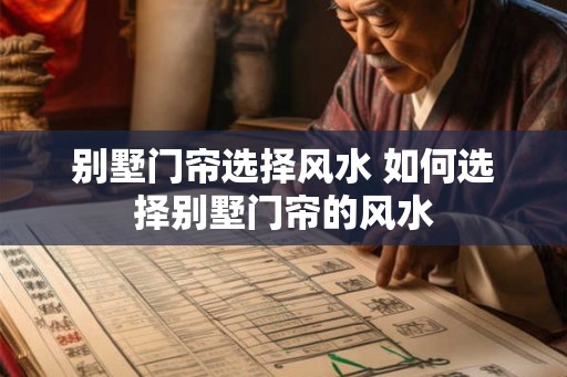 别墅门帘选择风水 如何选择别墅门帘的风水