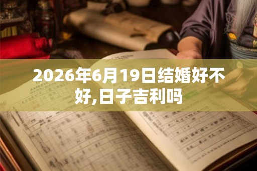 2026年6月19日结婚好不好,日子吉利吗