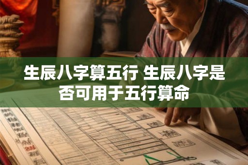 生辰八字算五行 生辰八字是否可用于五行算命