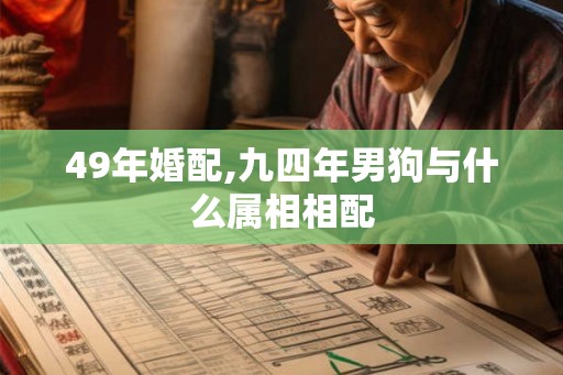 49年婚配,九四年男狗与什么属相相配