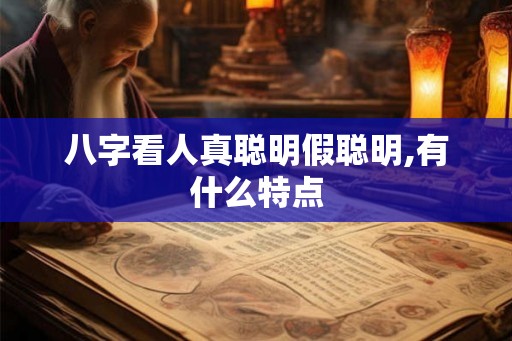 八字看人真聪明假聪明,有什么特点