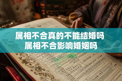 属相不合真的不能结婚吗 属相不合影响婚姻吗