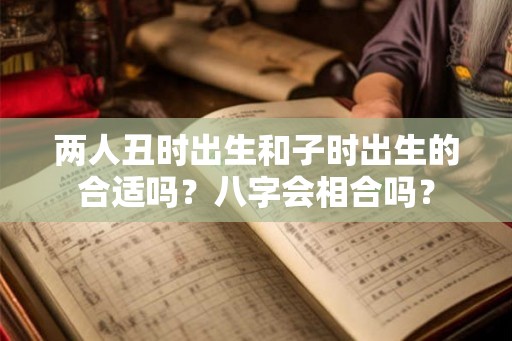 两人丑时出生和子时出生的合适吗？八字会相合吗？