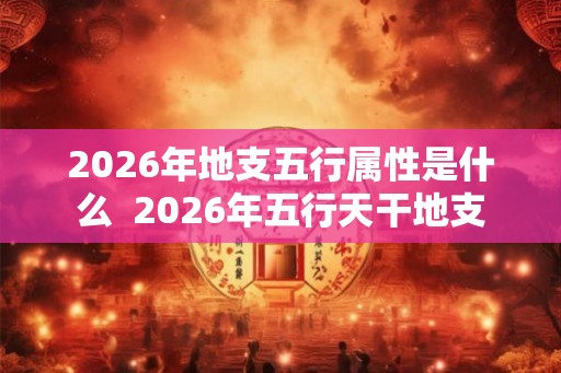 2026年地支五行属性是什么  2026年五行天干地支