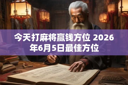 今天打麻将赢钱方位 2026年6月5日最佳方位