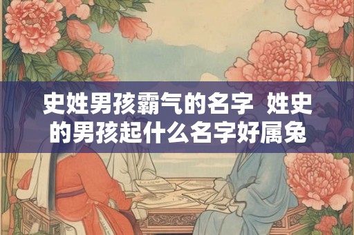 史姓男孩霸气的名字  姓史的男孩起什么名字好属兔