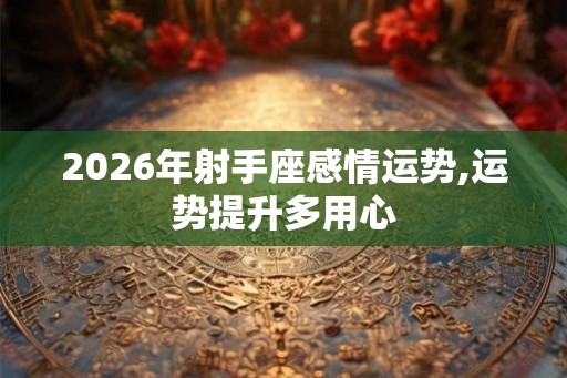 2026年射手座感情运势,运势提升多用心 2026年射手座感情运势,运势提升多用心