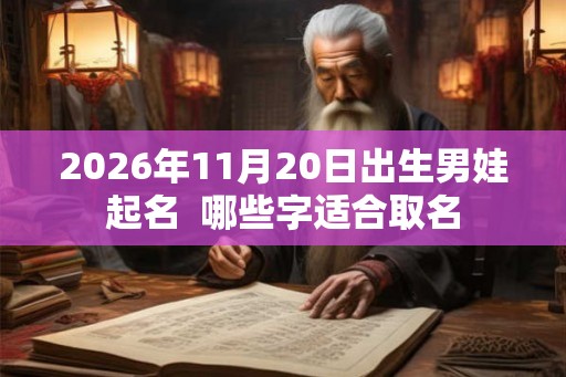 2026年11月20日出生男娃起名  哪些字适合取名