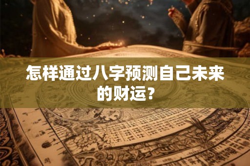 怎样通过八字预测自己未来的财运？
