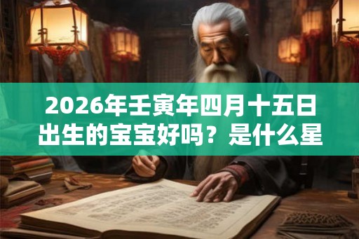 2026年壬寅年四月十五日出生的宝宝好吗?是什么星座? 2026年壬寅年四月十五日出生的宝宝好吗?是什么星座?