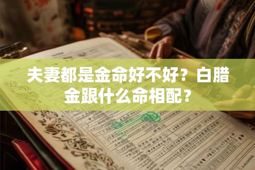 夫妻都是金命好不好?白腊金跟什么命相配? 夫妻都是金命好不好?白腊金跟什么命相配?