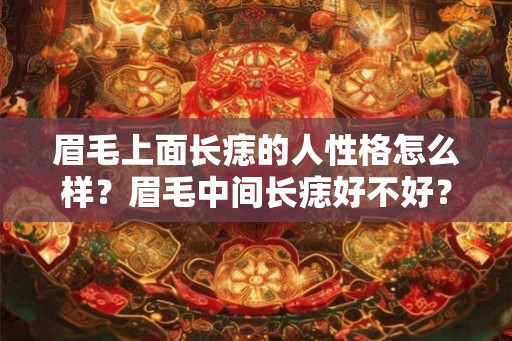 眉毛上面长痣的人性格怎么样？眉毛中间长痣好不好？