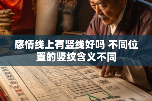 感情线上有竖线好吗 不同位置的竖纹含义不同