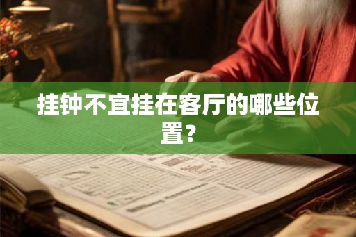 挂钟不宜挂在客厅的哪些位置？