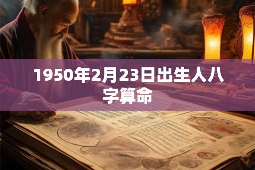 1950年2月23日出生人八字算命 1950年2月23日出生人八字算命