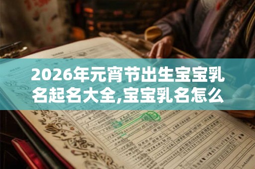 2026年元宵节出生宝宝乳名起名大全,宝宝乳名怎么起萌? 2026年元宵节出生宝宝乳名起名大全,宝宝乳名怎么起萌?