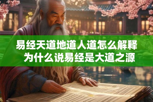 易经天道地道人道怎么解释  为什么说易经是大道之源