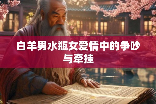 白羊男水瓶女爱情中的争吵与牵挂