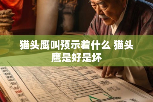 猫头鹰叫预示着什么 猫头鹰是好是坏 猫头鹰叫预示着什么 猫头鹰是好是坏