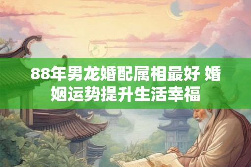 88年男龙婚配属相最好 婚姻运势提升生活幸福