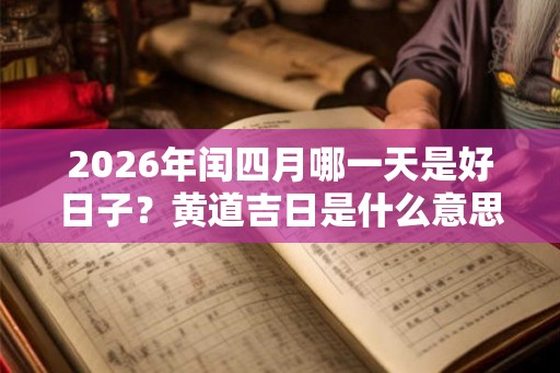 2026年闰四月哪一天是好日子?黄道吉日是什么意思? 2026年闰四月哪一天是好日子?黄道吉日是什么意思?