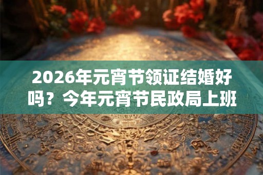 2026年元宵节领证结婚好吗？今年元宵节民政局上班吗？